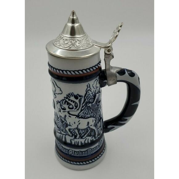 Vintage Avon Stein 1976 Lidded Alaskan Rocky Wild Animal - Picture 7 of 12